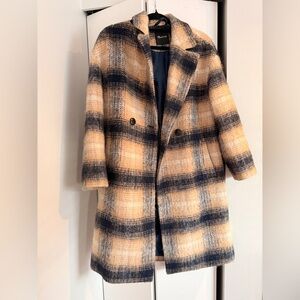 Madewell Cocoon Coat in Plaid